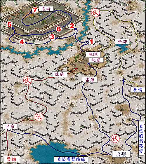 孙权第七关:袁术夹击战