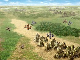 城内画面，君主视角